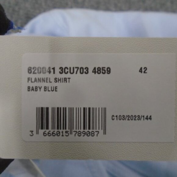 STELLA MCCARTNEY SHIRT WOMEN'S MED  (  pointed-collar flannel shirt  ) - Picture 5 of 5